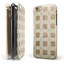 Aged Aqua Polygon Pattern iPhone 6/6s or 6/6s Plus 2-Piece Hybrid INK-Fuzed Case