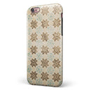 Aged Aqua Polygon Pattern iPhone 6/6s or 6/6s Plus 2-Piece Hybrid INK-Fuzed Case