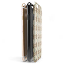 Aged Aqua Polygon Pattern iPhone 6/6s or 6/6s Plus 2-Piece Hybrid INK-Fuzed Case