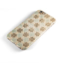 Aged Aqua Polygon Pattern iPhone 6/6s or 6/6s Plus 2-Piece Hybrid INK-Fuzed Case