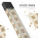 Aged Aqua Polygon Pattern - Premium Decal Protective Skin-Wrap Sticker compatible with the Juul Labs vaping device