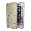 Aged Aqua SemiCircles with Polka Dots iPhone 6/6s or 6/6s Plus 2-Piece Hybrid INK-Fuzed Case