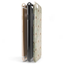 Aged Aqua SemiCircles with Polka Dots iPhone 6/6s or 6/6s Plus 2-Piece Hybrid INK-Fuzed Case