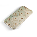 Aged Aqua SemiCircles with Polka Dots iPhone 6/6s or 6/6s Plus 2-Piece Hybrid INK-Fuzed Case
