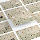 Aged Aqua SemiCircles with Polka Dots - Premium Protective Decal Skin-Kit for the Apple Credit Card