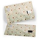 Aged Aqua SemiCircles with Polka Dots - Premium Protective Decal Skin-Kit for the Apple Credit Card