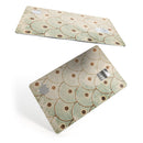 Aged Aqua SemiCircles with Polka Dots - Premium Protective Decal Skin-Kit for the Apple Credit Card