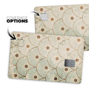 Aged Aqua SemiCircles with Polka Dots - Premium Protective Decal Skin-Kit for the Apple Credit Card