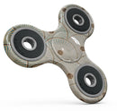Aged Aqua SemiCircles with Polka Dots Full-Body Fidget Spinner Skin-Kit