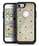 Aged Aqua SemiCircles with Polka Dots - iPhone 7 or 8 OtterBox Case & Skin Kits