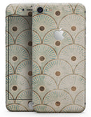 Aged Aqua SemiCircles with Polka Dots - Skin-kit for the iPhone 8 or 8 Plus