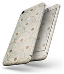 Aged Aqua SemiCircles with Polka Dots - Skin-kit for the iPhone 8 or 8 Plus
