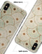 Aged Aqua SemiCircles with Polka Dots - iPhone X Clipit Case