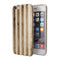 Aged Brown and Grunge Vertical Stripes iPhone 6/6s or 6/6s Plus 2-Piece Hybrid INK-Fuzed Case