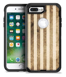 Aged Brown and Grunge Vertical Stripes - iPhone 7 Plus/8 Plus OtterBox Case & Skin Kits