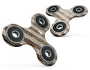 Aged Brown and Grunge Vertical Stripes Full-Body Fidget Spinner Skin-Kit