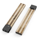 Aged Brown and Grunge Vertical Stripes - Premium Decal Protective Skin-Wrap Sticker compatible with the Juul Labs vaping device