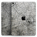 Aged Cracked Tree Stump Core - Full Body Skin Decal for the Apple iPad Pro 12.9", 11", 10.5", 9.7", Air or Mini (All Models Available)