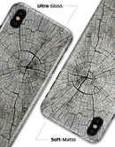 Aged Cracked Tree Stump Core - iPhone X Clipit Case