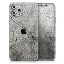 Aged Cracked Tree Stump Core  - Protective Skin Wrap & Decal – Compatible with iPhone SE to iPhone 17 Pro Max (All Models)