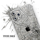 Aged Cracked Tree Stump Core  - Protective Skin Wrap & Decal – Compatible with iPhone SE to iPhone 17 Pro Max (All Models)