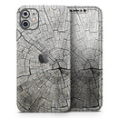 Aged Cracked Tree Stump Core  - Protective Skin Wrap & Decal – Compatible with iPhone SE to iPhone 17 Pro Max (All Models)