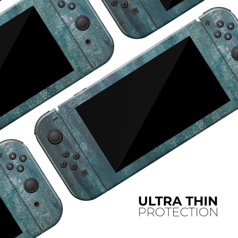 Aged Green Paint Surface- Skin Wrap Kit for Nintendo Switch, Switch Lite Console | 3DS XL | 2DS | Pro | Joy-Con Gaming Controller