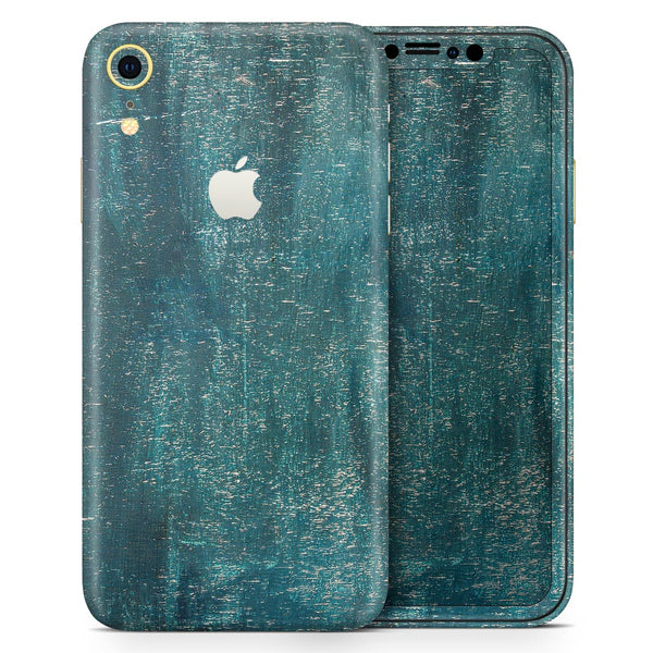 Aged Green Paint Surface - Skin-Kit for the Apple iPhone XR, XS MAX, XS/X, 8/8+, 7/7+, 5/5S/SE (All iPhones Available)