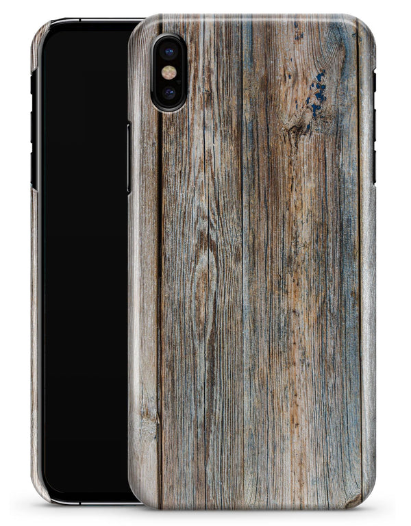 Aged Horizontal Wood Planks - iPhone X Clipit Case
