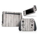 Aged White Wood Planks // Skin Decal Wrap Kit for Nintendo Switch Console & Dock, Joy-Cons, Pro Controller, Lite, 3DS XL, 2DS XL, DSi, or Wii - Vinyl Skin Wrap for Nintendo Switch 2, OLED, Lite, Pro Controller, Wii & Classic Handhelds