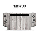 Aged White Wood Planks // Skin Decal Wrap Kit for Nintendo Switch Console & Dock, Joy-Cons, Pro Controller, Lite, 3DS XL, 2DS XL, DSi, or Wii - Vinyl Skin Wrap for Nintendo Switch 2, OLED, Lite, Pro Controller, Wii & Classic Handhelds