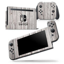 Aged White Wood Planks - Skin Wrap Decal for Nintendo Switch Lite Console & Dock - 3DS XL - 2DS - Pro - DSi - Wii - Joy-Con Gaming Controller