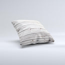 Aged White Wood Planks Ink-Fuzed Decorative Throw Pillow