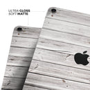 Aged White Wood Planks - Full Body Skin Decal for the Apple iPad Pro 12.9", 11", 10.5", 9.7", Air or Mini (All Models Available)