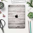 Aged White Wood Planks - Full Body Skin Decal for the Apple iPad Pro 12.9", 11", 10.5", 9.7", Air or Mini (All Models Available)