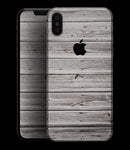 Aged White Wood Planks - iPhone XS MAX, XS/X, 8/8+, 7/7+, 5/5S/SE Skin-Kit (All iPhones Available)