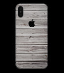 Aged White Wood Planks - iPhone XS MAX, XS/X, 8/8+, 7/7+, 5/5S/SE Skin-Kit (All iPhones Available)