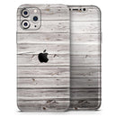 Aged White Wood Planks  - Protective Skin Wrap & Decal – Compatible with iPhone SE to iPhone 17 Pro Max (All Models)