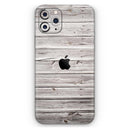 Aged White Wood Planks  - Protective Skin Wrap & Decal – Compatible with iPhone SE to iPhone 17 Pro Max (All Models)