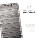 Aged White Wood Planks  - Protective Skin Wrap & Decal – Compatible with iPhone SE to iPhone 17 Pro Max (All Models)