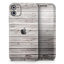 Aged White Wood Planks  - Protective Skin Wrap & Decal – Compatible with iPhone SE to iPhone 17 Pro Max (All Models)