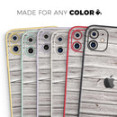 Aged White Wood Planks  - Protective Skin Wrap & Decal – Compatible with iPhone SE to iPhone 17 Pro Max (All Models)