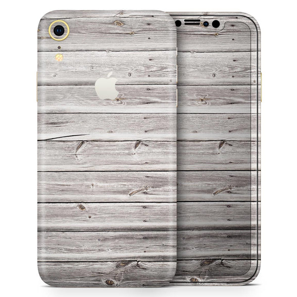 Aged White Wood Planks - Skin-Kit for the Apple iPhone XR, XS MAX, XS/X, 8/8+, 7/7+, 5/5S/SE (All iPhones Available)