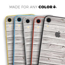 Aged White Wood Planks - Skin-Kit for the Apple iPhone XR, XS MAX, XS/X, 8/8+, 7/7+, 5/5S/SE (All iPhones Available)
