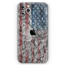 Aged and Wrinkled American Flag  - Protective Skin Wrap & Decal – Compatible with iPhone SE to iPhone 17 Pro Max (All Models)