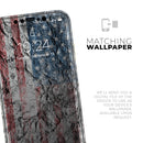Aged and Wrinkled American Flag  - Protective Skin Wrap & Decal – Compatible with iPhone SE to iPhone 17 Pro Max (All Models)
