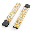 All Over Scattered Golden Micro Dots - Premium Decal Protective Skin-Wrap Sticker compatible with the Juul Labs vaping device