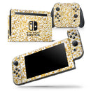 All Over Scattered Golden Micro Dots - Skin Wrap Decal for Nintendo Switch Lite Console & Dock - 3DS XL - 2DS - Pro - DSi - Wii - Joy-Con Gaming Controller