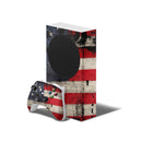 American Distressed Flag Panel - Full Body Skin Decal Wrap Kit for Xbox Consoles & Controllers