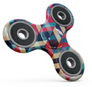 Angled Colored Pattern Full-Body Fidget Spinner Skin-Kit